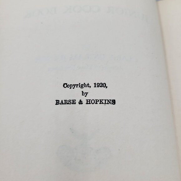 The Junior Cook Book By Clara Ingram Judson Linen Hardcover Copyright 1920 - Picture 7 of 10